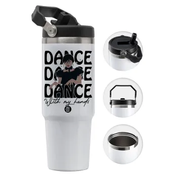 Wednesday dance dance dance, 30oz stainless Steel Tumbler with Handle