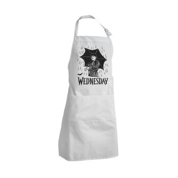 Wednesday Addams, Adult Chef Apron (with sliders and 2 pockets)