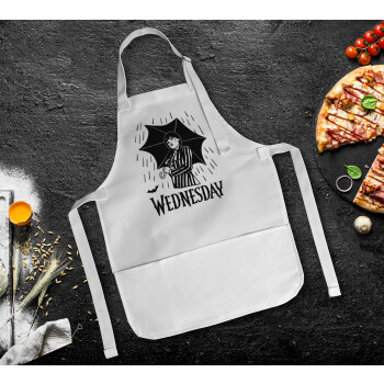 Wednesday Addams, Ποδιά Σεφ Ολόσωμη Παιδική (με ρυθμιστικά και 2 τσέπες)