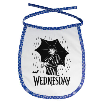Wednesday Addams, Σαλιάρα μωρού αλέκιαστη με κορδόνι Μπλε