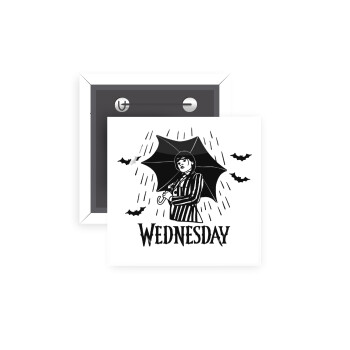 Wednesday Addams, Κονκάρδα παραμάνα τετράγωνη 5x5cm