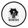 Wednesday Addams, Βεντάλια υφασμάτινη αναδιπλούμενη με θήκη (20cm)