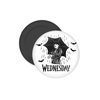 Wednesday Addams, Μαγνητάκι ψυγείου στρογγυλό διάστασης 5cm