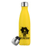 Yellow Stainless Steel Metallic Thermos, double-walled, 500ml