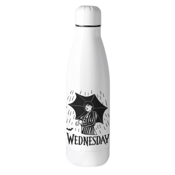 Wednesday Addams, Metal mug thermos (Stainless steel), 500ml