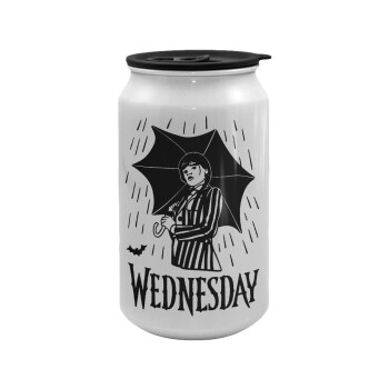 Wednesday Addams, Κούπα ταξιδιού μεταλλική με καπάκι (tin-can) 500ml