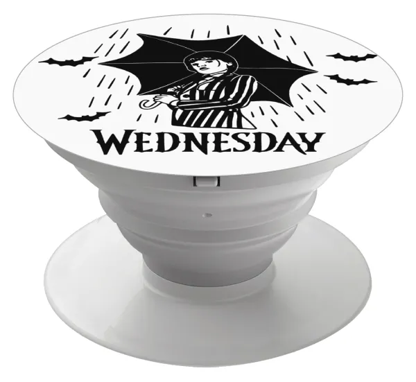 Wednesday Addams — Phone Holders Stand  Λευκό Βάση Στήριξης Κινητού στο Χέρι