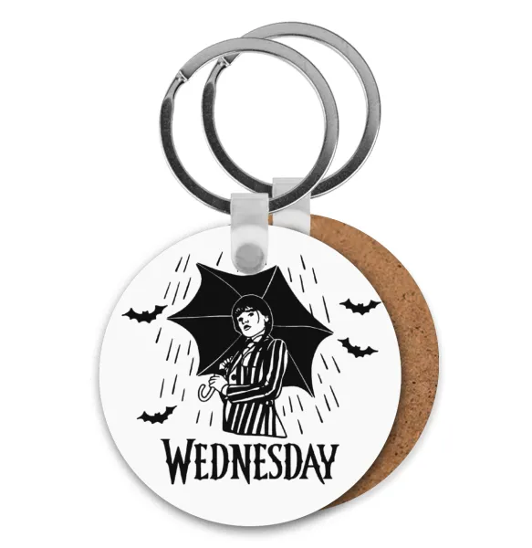 Wednesday Addams — Ξύλινο στρογγυλό