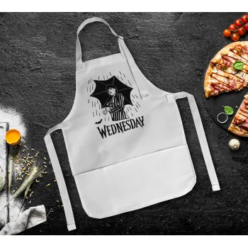 Wednesday Addams, Ποδιά Σεφ Ολόσωμη Παιδική (με ρυθμιστικά και 2 τσέπες)