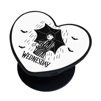 Wednesday Addams, Phone Holders Stand  καρδιά Μαύρο Βάση Στήριξης Κινητού στο Χέρι
