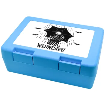 Wednesday Addams, Children's cookie container LIGHT BLUE 185x128x65mm (BPA free plastic)