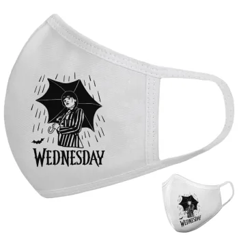 Wednesday Addams, Μάσκα υφασμάτινη υψηλής άνεσης παιδική (Δώρο πλαστική θήκη)