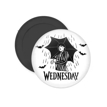 Wednesday Addams, Μαγνητάκι ψυγείου στρογγυλό διάστασης 5cm
