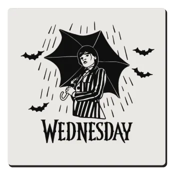 Wednesday Addams, Τετράγωνο μαγνητάκι ξύλινο 6x6cm