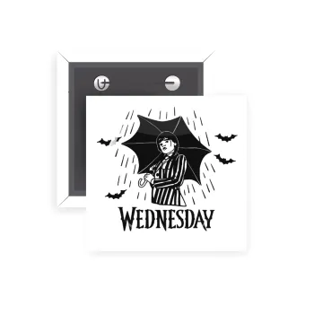 Wednesday Addams, Κονκάρδα παραμάνα τετράγωνη 5x5cm