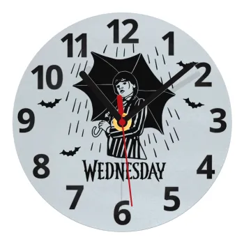 Wednesday Addams, Ρολόι τοίχου γυάλινο (20cm)