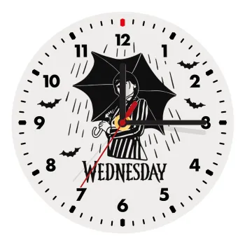 Wednesday Addams, Wooden wall clock (20cm)