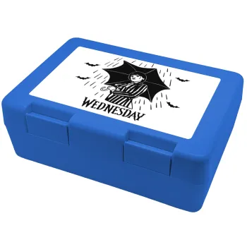 Wednesday Addams, Children's cookie container BLUE 185x128x65mm (BPA free plastic)