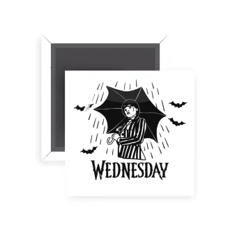 Wednesday Addams, Μαγνητάκι ψυγείου τετράγωνο διάστασης 5x5cm