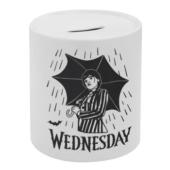 Wednesday Addams, Κουμπαράς πορσελάνης με τάπα