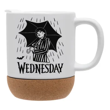 Wednesday Addams, Ceramic coffee mug Cork (MAT), 330ml