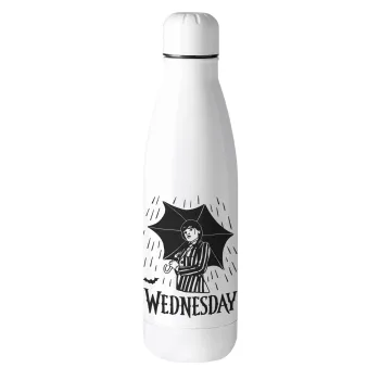 Wednesday Addams, Metal mug thermos (Stainless steel), 500ml