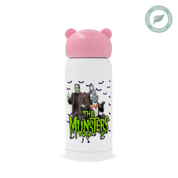 The munsters, Ροζ ανοξείδωτο παγούρι θερμό (Stainless steel), 320ml