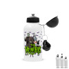 The munsters, Metal water bottle, White, aluminum 500ml