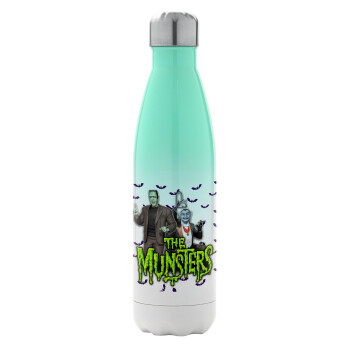 The munsters, Metal mug thermos Green/White (Stainless steel), double wall, 500ml