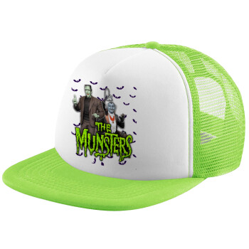 The munsters, Καπέλο Soft Trucker με Δίχτυ Πράσινο/Λευκό