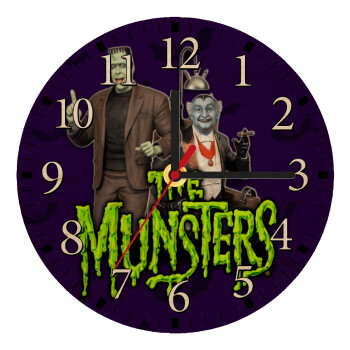 The munsters, Ρολόι τοίχου ξύλινο plywood (20cm)