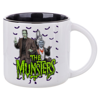 The munsters, Κούπα κεραμική 400ml Λευκή/Μαύρη