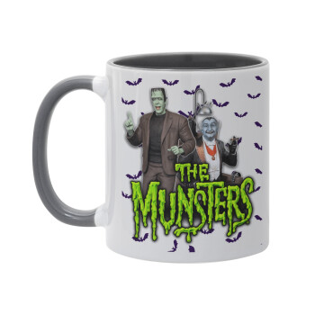 The munsters, Mug colored grey, ceramic, 330ml