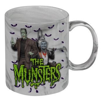 The munsters, Κούπα κεραμική, marble style (μάρμαρο), 330ml