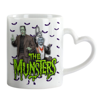 The munsters, Mug heart handle, ceramic, 330ml