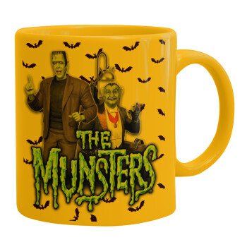 The munsters, Ceramic coffee mug yellow, 330ml (1pcs)