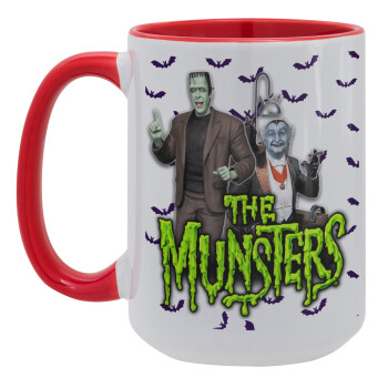 The munsters, Κούπα Mega 15oz, κεραμική Κόκκινη, 450ml