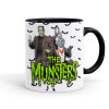 The munsters, Mug colored black, ceramic, 330ml