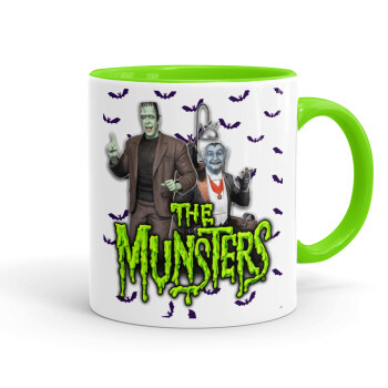 The munsters, Mug colored light green, ceramic, 330ml