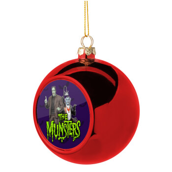 The munsters, Χριστουγεννιάτικη μπάλα δένδρου Κόκκινη 8cm