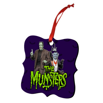 The munsters, Στολίδι Χριστουγεννιάτικο στολίδι polygon ξύλινο 7.5cm