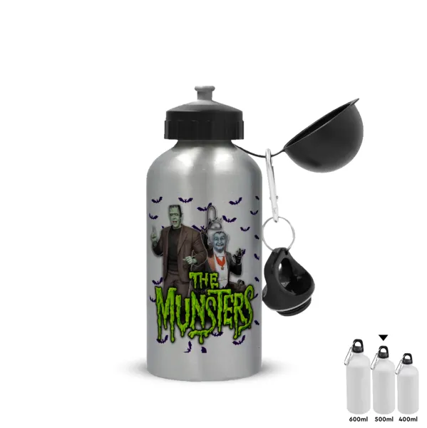 The munsters — Μεταλλικό παγούρι νερού, Ασημένιο, αλουμινίου 500ml