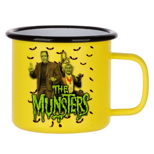 The munsters — Κούπα Μεταλλική εμαγιέ ΜΑΤ Κίτρινη 360ml