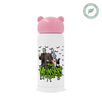 The munsters, Ροζ ανοξείδωτο παγούρι θερμό (Stainless steel), 320ml