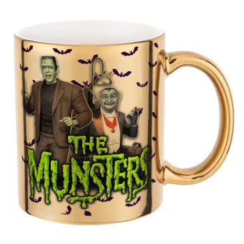 The munsters, Mug ceramic, gold mirror, 330ml