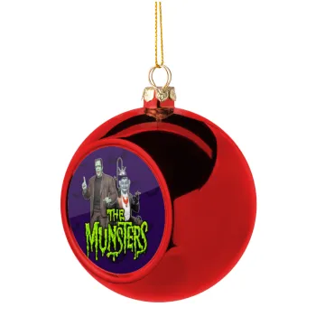 The munsters, Christmas tree ball Red 8cm