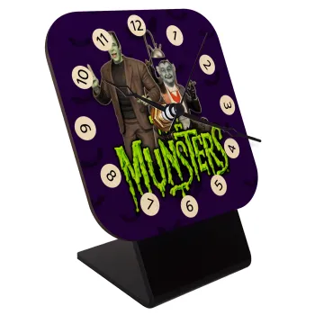 The munsters, Επιτραπέζιο ρολόι σε φυσικό ξύλο (10cm)
