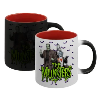 The munsters, Κούπα Μαγική εσωτερικό κόκκινο, κεραμική, 330ml που αλλάζει χρώμα με το ζεστό ρόφημα