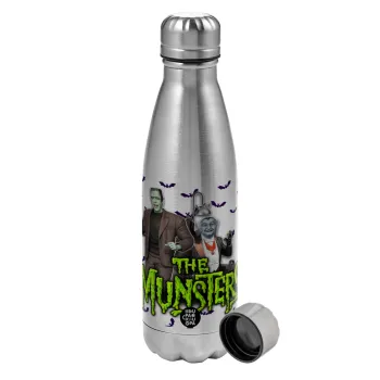 The munsters, Metallic water bottle, stainless steel, 750ml