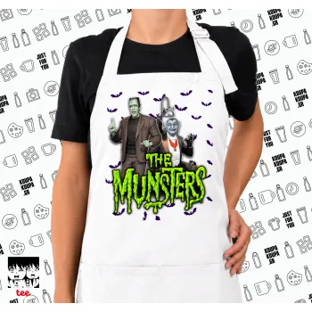 The munsters, Ποδιά μακριά Σεφ ολόσωμη με τσέπες white (ΕΝΗΛΙΚΩΝ)